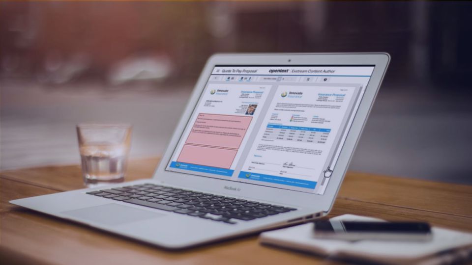 SAP Document Presentment by OpenText laptop
