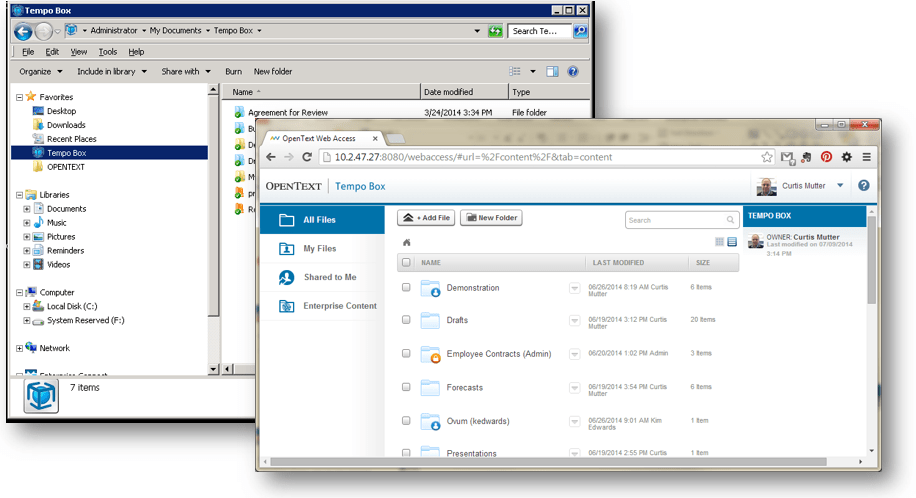 opentext tempo box solution